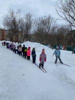 Лыжи в детском саду